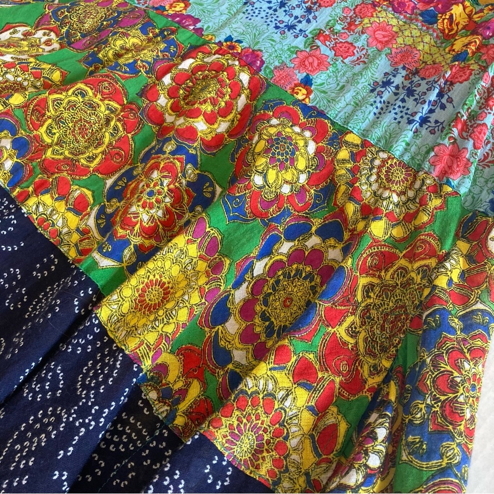 Ruby Yaya Multicolor Patterned Boho Midi Dress Wi… - image 5